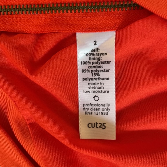 Cut 25 orange sexy dress. Brand new - Picture 6 of 7